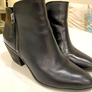 Frye black boots. Judith zipper ankle boots
